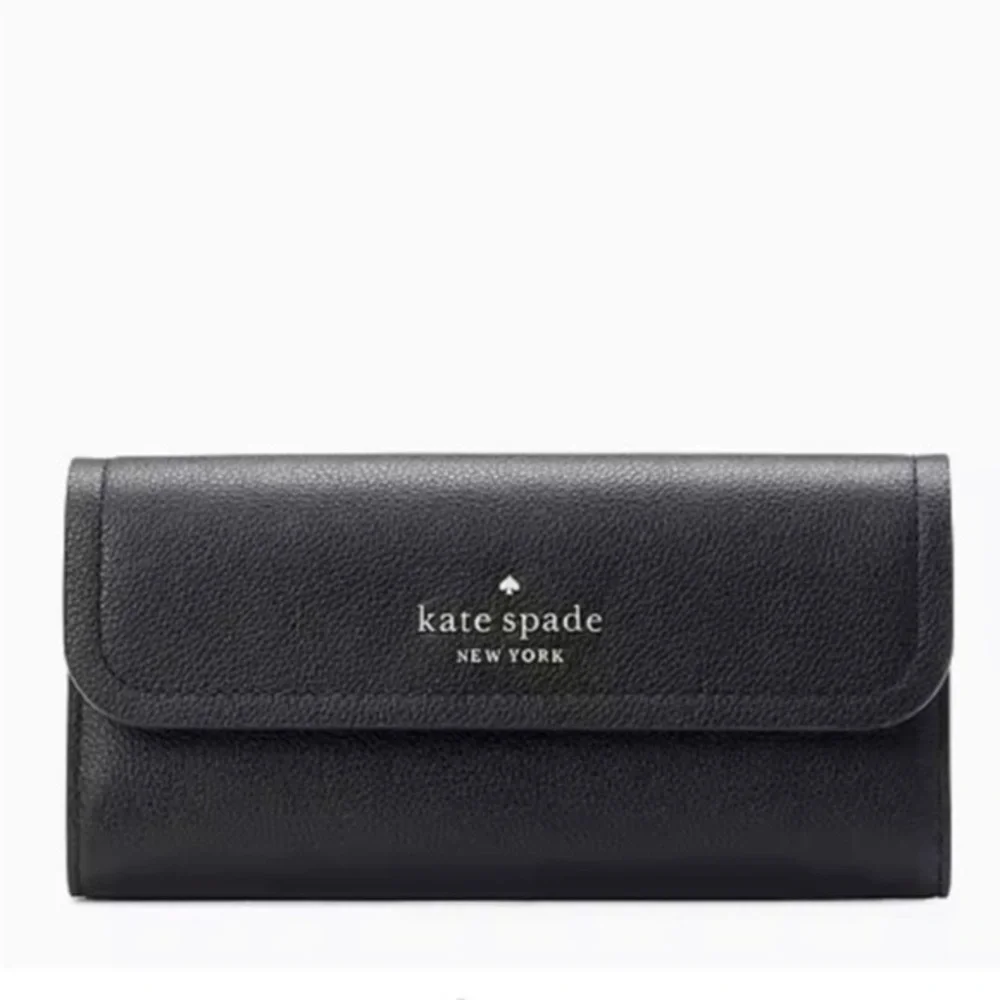 Kate Spade Rosie Large Flap Wallet Black
